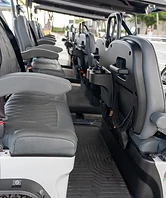 Golf cart rear seating detail