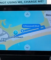 Golf cart GPS navigation map