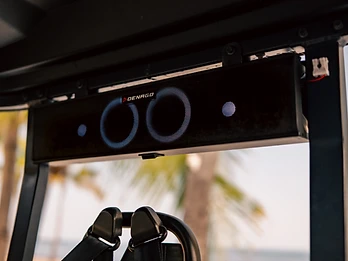 DENAGO golf cart soundbar with blue LED accents