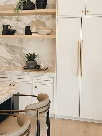 Marble & Brass Kitchen