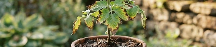 A close-up of a gardener's gloved hand carefully measuring organic granular fertilizer into a trowel in a raised vegetable bed.