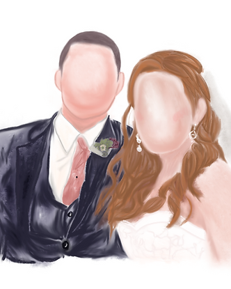 Live watercolour portrait