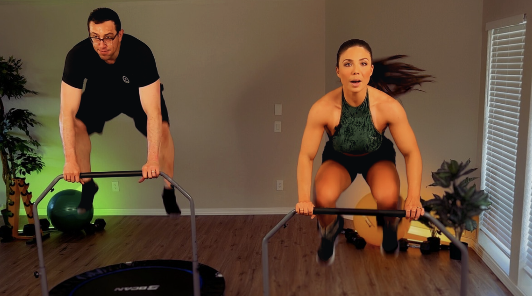 Emma and James Mattison training together