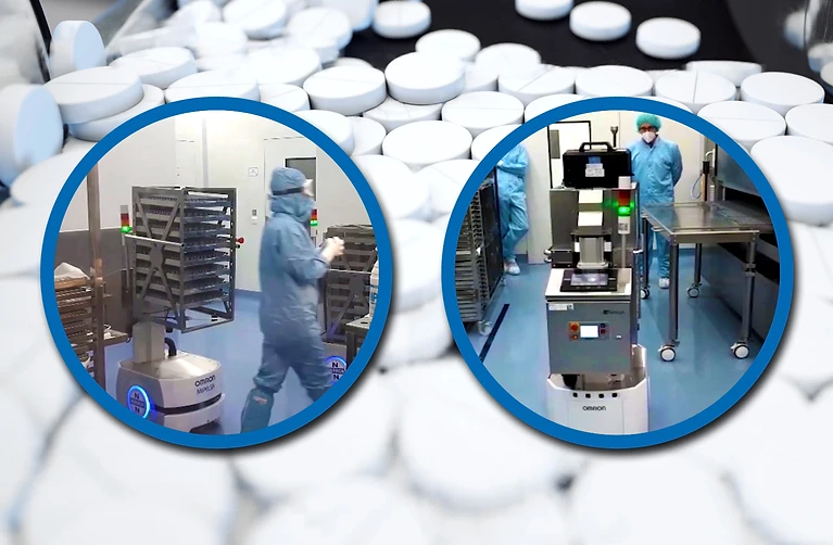 To streamline the transport of medical vials in a clean room