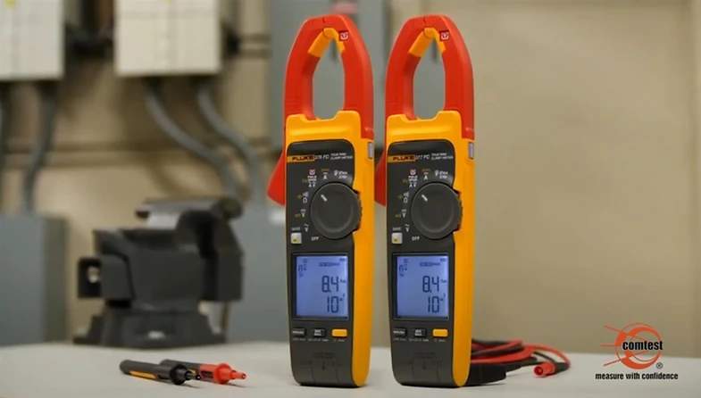 Safe, non-contact clamp meter for voltage & current measurements
