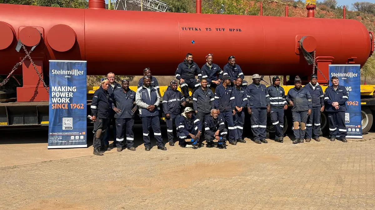 Steinmüller Africa delivers locally manufactured HP heater