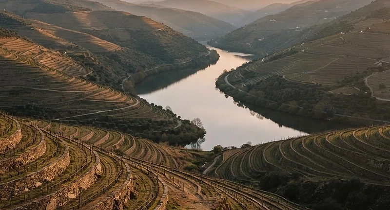 Vale do Douro ao pôr do sol