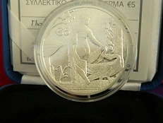 €5 Proof 5 Euro Silver Coin Cyprus Leda and the Swan