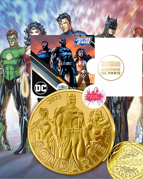 France 2025 €500 France, 2025, 500 euro, Gold Coin , DC: Justice League, Solidarity!