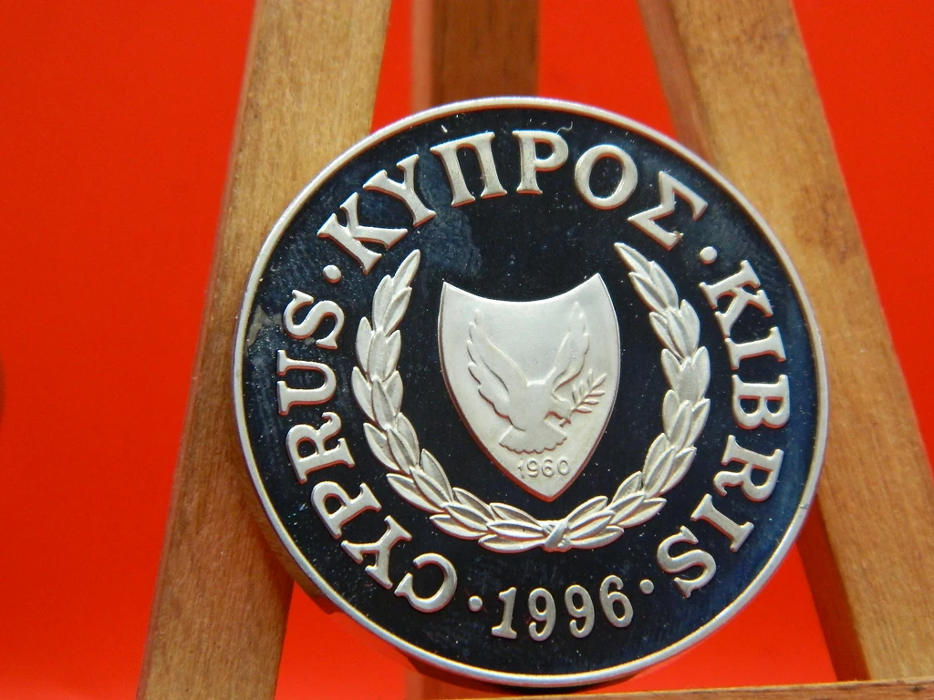 Cyprus 1996 £1 Cyprus, 1996, Atlanta, Olympic Games, 1 Pound coin, BU bimetallic