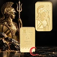 United Kingdim United Kingdom, The Royal Mint, Britannia, 5 g Gold Bar, Au999.9, Minted Bar
