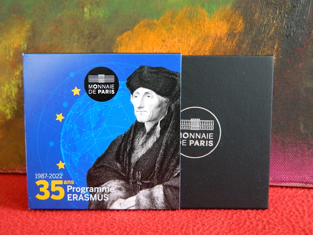 France 2022 €2 France, 2022, Erasmus, 2 euros coin Proof BE as issued bimetallic