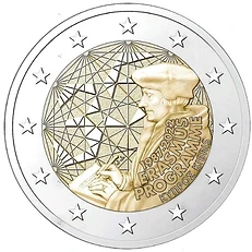 Cyprus 2022 €2 Cyprus, 2022, 2 Euro Coin, UNC, 35th Anniversary of the Erasmus Programme bimetallic