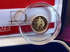 Italy 2023 €10 Italy, 2023, 10 euro, Gold coin, Fountain of Diana e Atteone, Proof