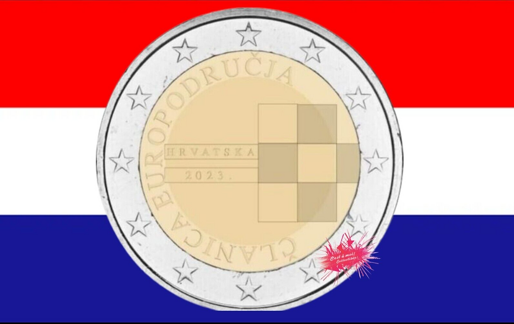Croatia 2023 €2 Croatia, 2023, Introduction to the Euro, 2 euro Coincard bimetallic