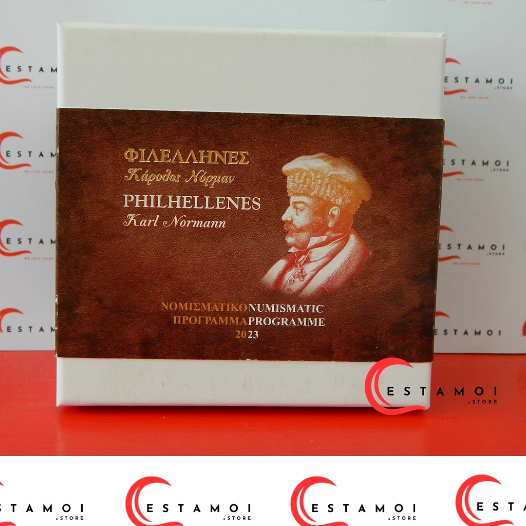 Greece 2023 €10 Greece, 2023, 10 Euro, Silver Proof, Philhellenes: Karl Normann coin
