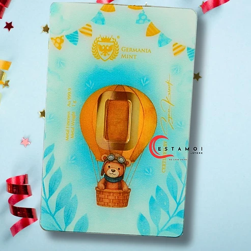 Germania Mint 2026 Germania Mint, 2026, Gold Bar, 1G, 999.9 Gold, Congratulations: Baby Boy!