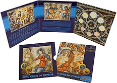 First Day Cover 2013 First Day Cover, All Cyprus Euro Coins BU,2013, Official Issue bimetallic