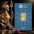 United Kingdim United Kingdom, The Royal Mint, Britannia, 5 g Gold Bar, Au999.9, Minted Bar