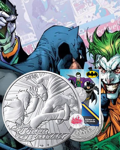 France 2025 €10 France, 2025, 10 euro, Silver Coin , DC: Batman & Joker !