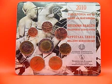 Greece 2010 €2 Greece, 2010, 2 Euro Coin, Battle of Marathon, Blister, Mini Set, FDC bimetallic