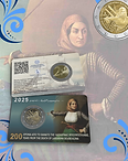 Greece 2025 €2 Greece, 2025, 2 Euro, Legendary Warrior Bouboulina, Proof & Coincard! bimetallic
