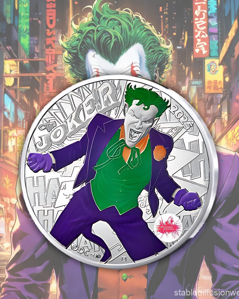 France 2025 €10 France, 2025, 10 euro, Silver Coin , DC: The Joker !