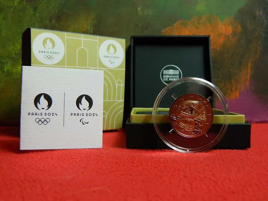 France 2024 €2 France, 2024, !! The Reverse Proof !! Olympic Games! 2 euro proof bimetallic coin