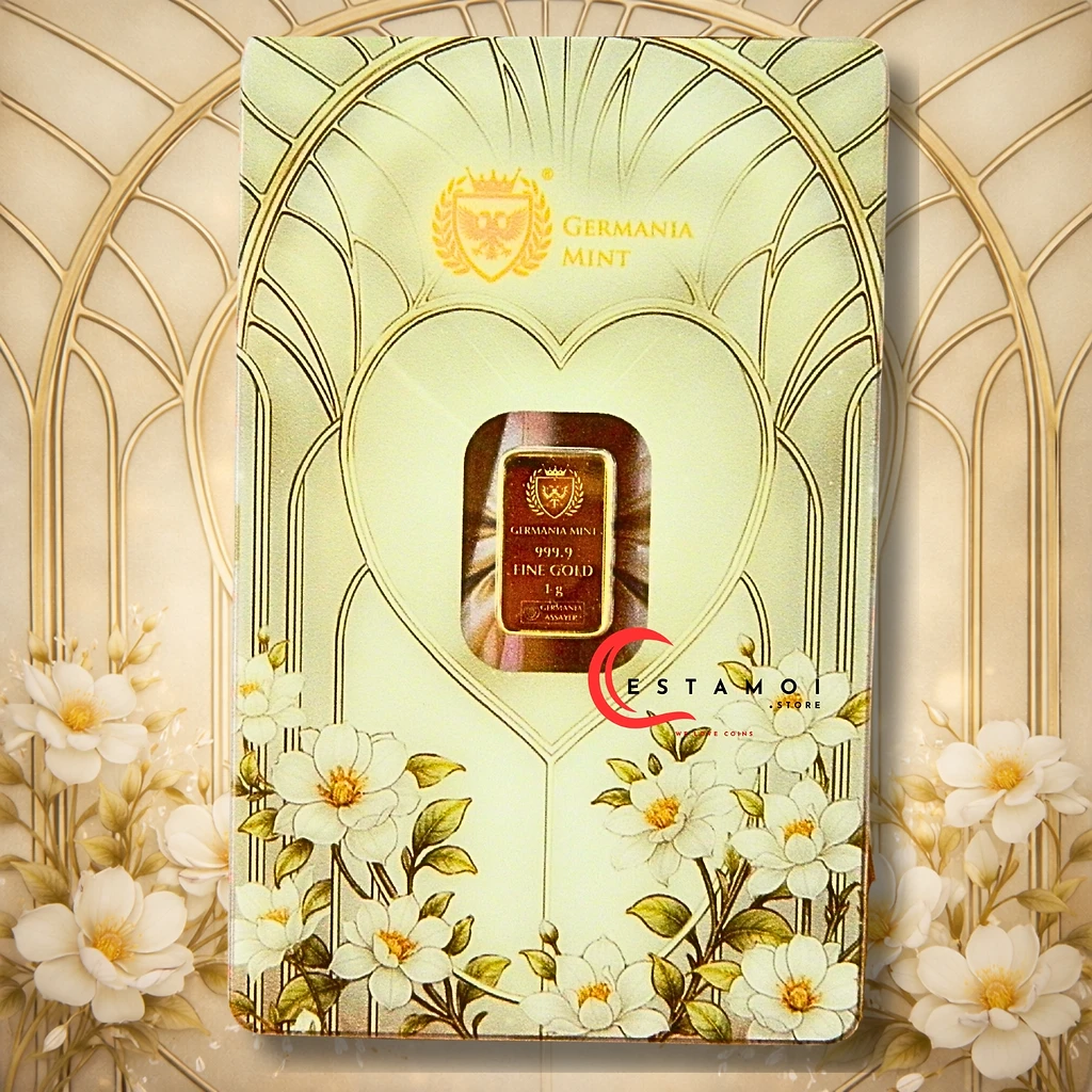 Germania Mint Germania Mint, Gold Bar, 1G, 999.9 Gold, Special Occasion: Congratulations!