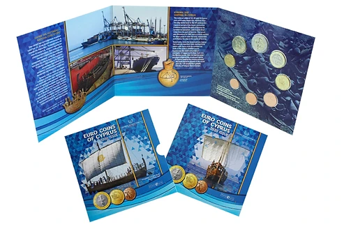 First Day Cover 2020 First Day Cover, All Cyprus Euro Coins BU,2020, Official Issue bimetallic