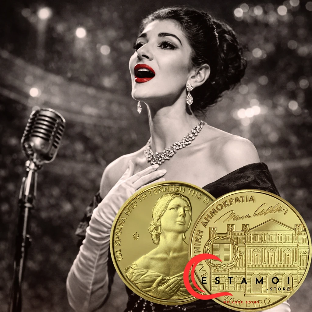 Greece 2023 €200 Greece, 2023,  200 Euro, Gold Coin, 100 years MARIA CALLAS, Proof!
