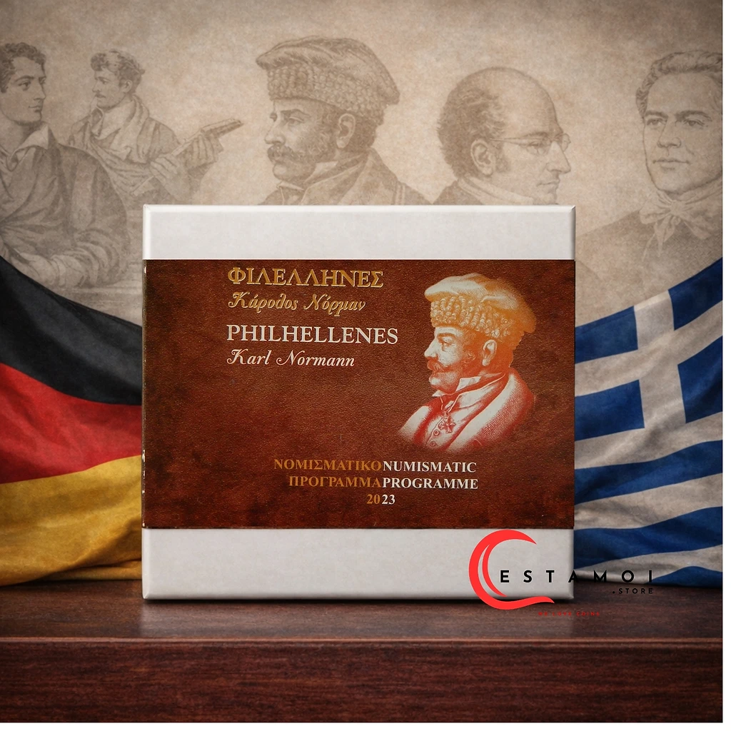Greece 2023 €10 Greece, 2023, 10 Euro, Silver Proof, Philhellenes: Karl Normann coin