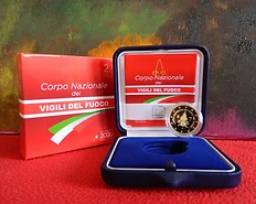 Italy 2020 €2 Italy, 2020, 2 Euro, Firemen (Vigili del Fuoco), Proof Coin bimetallic