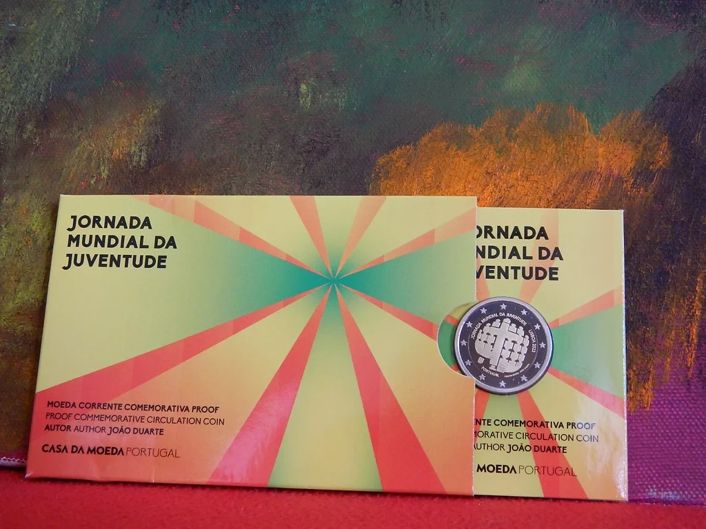 Portugal 2023 €2 Portugal, 2023, Youth Day, 2 euros coin Proof BE as issued bimetallic