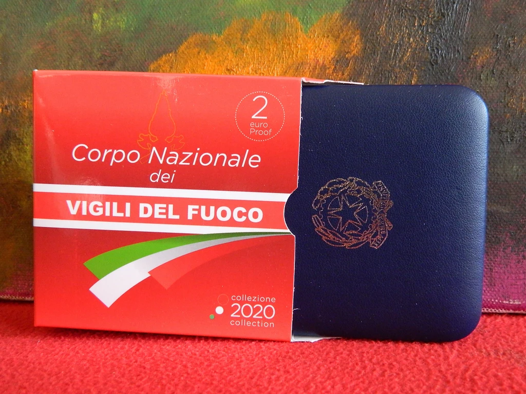 Italy 2020 €2 Italy, 2020, 2 Euro, Firemen (Vigili del Fuoco), Proof Coin bimetallic
