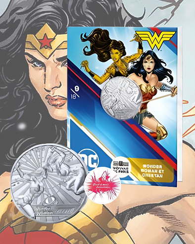 France 2025 €10 France, 2025, 10 euro, Silver Coin , DC: Wonder Woman & Cheetah !