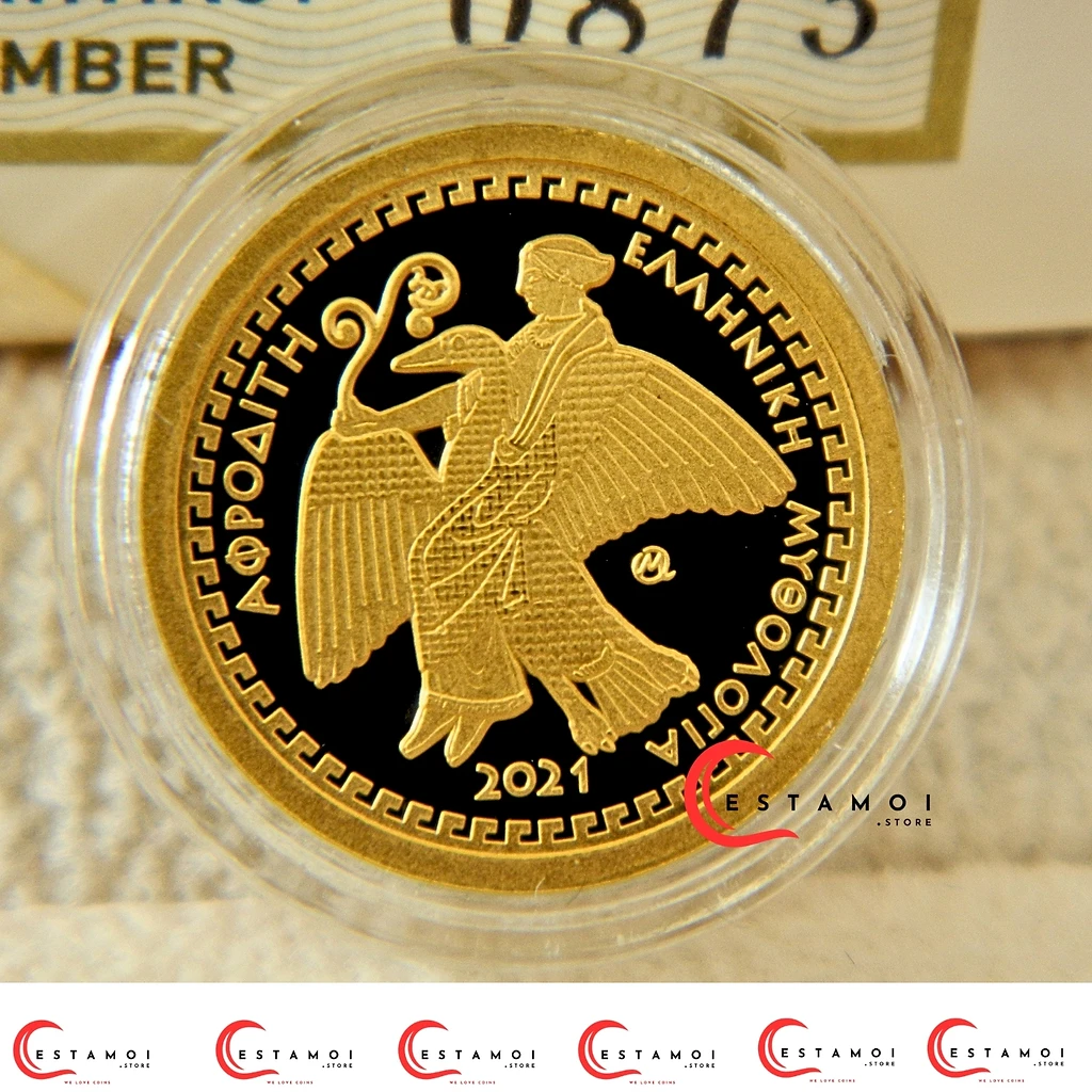 Greece 2021 €100 Greece, 2021, 100 Euro,  Gold coin, Venus, Aphrodite: Goddess of Love