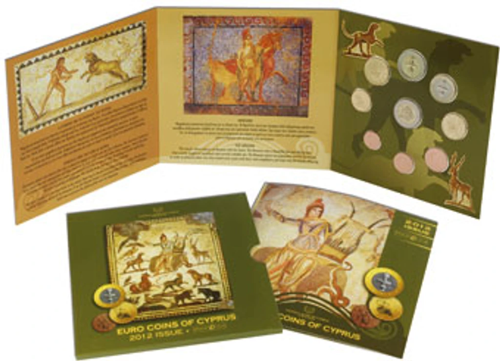 First Day Cover 2015 First Day Cover, All Cyprus Euro Coins BU,2015, Official Issue bimetallic