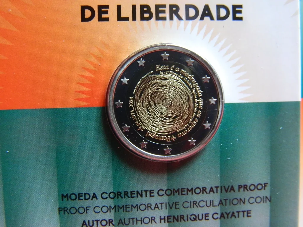 Portugal 2024 €2 Portugal, 2024, 2 Euro Coin, The April of 25TH , Proof ! bimetallic