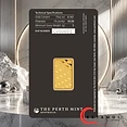 Australia Australia, The Perth Mint, Kangaroo, 5 g Gold Bar, Au999.9, Minted Bar