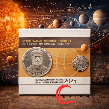 Greece 2025 €10 Greece, 2025, 10 Euro Coin, Silver, Proof, Great minds of Old:  Eratosthenes