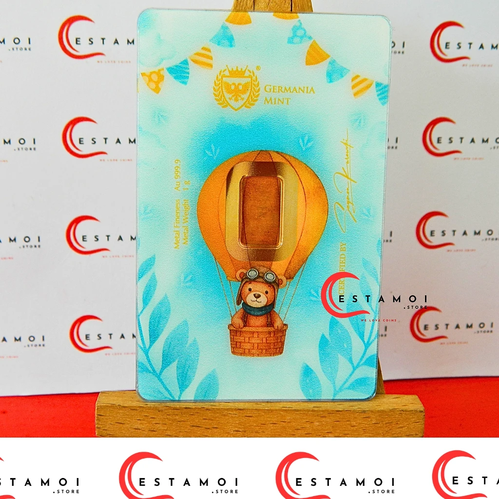 Germania Mint 2026 Germania Mint, 2026, Gold Bar, 1G, 999.9 Gold, Congratulations: Baby Boy!