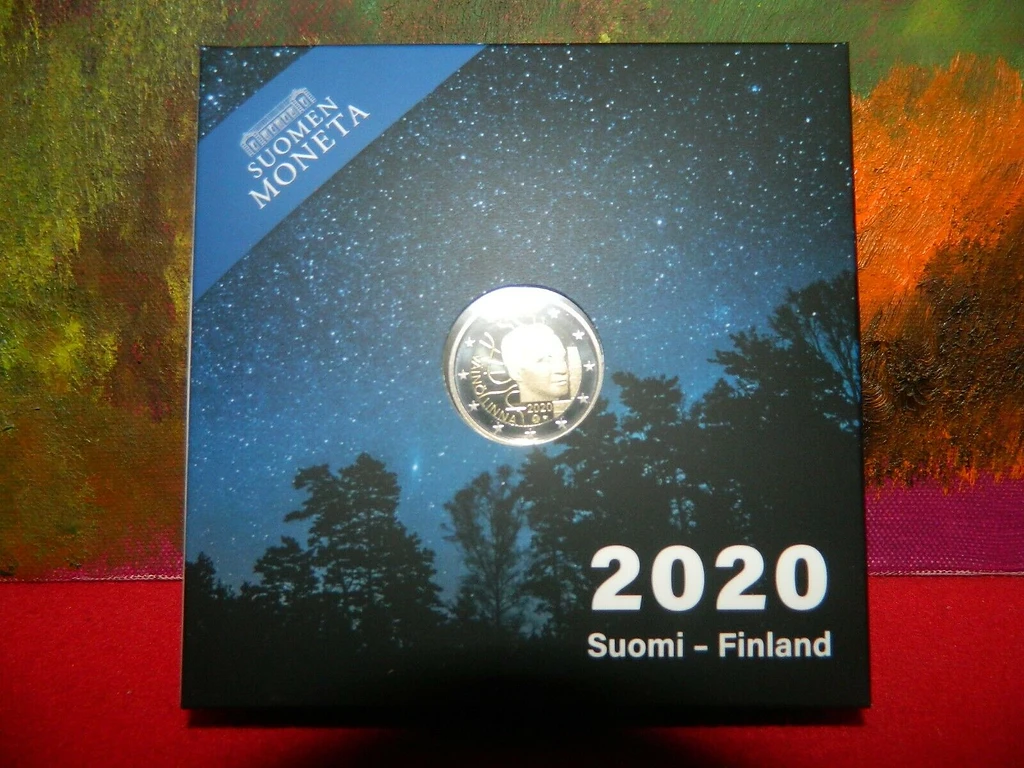 Finland 2020 €2 Finland, 2020,  Väinö Linna,  Proof, 2 Euro Coin bimetallic