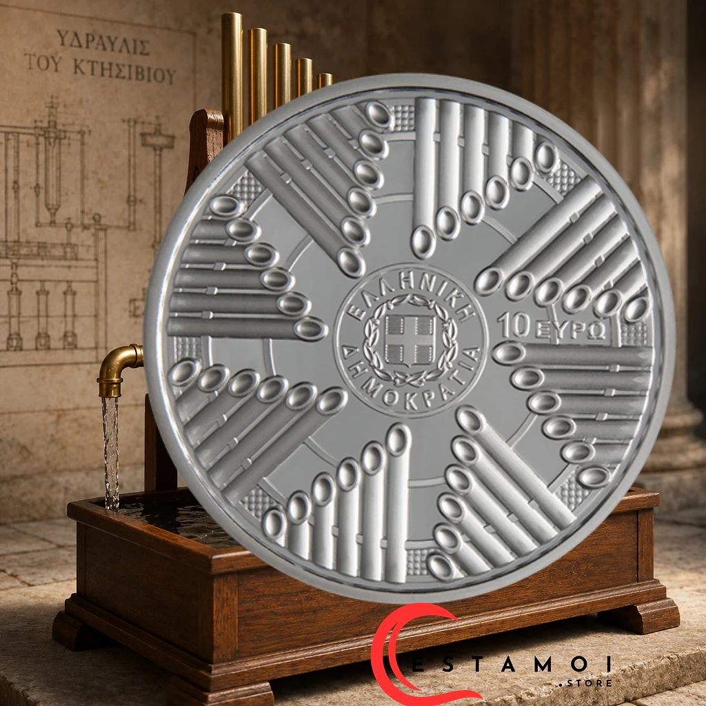 Greece 2026 €6 Greece, 2026, 6 euro, Silver Proof, The Hydraulis of Ctesibius, Presale! coin