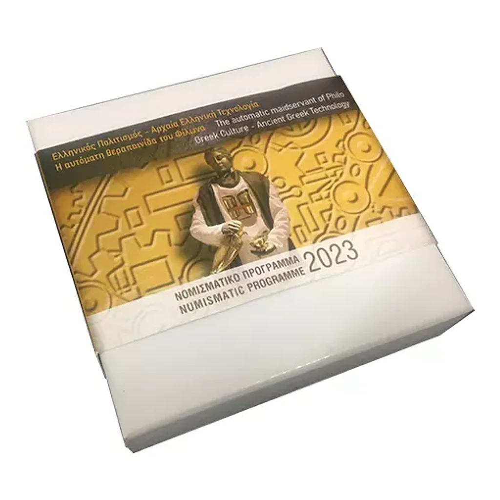Greece 2023 €10 Greece, 2023,  10 Euro, Silver Coin, Maidservant of Philo: The 1st Robot, Proof!