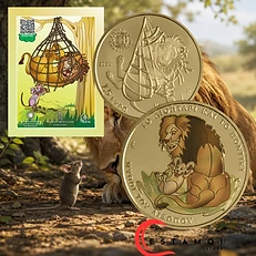 Greece 2026 €1.50 Greece, 2026, €1.50 BU Coin, The Lion and the Mouse ,Aesop's Fables, Presale! other