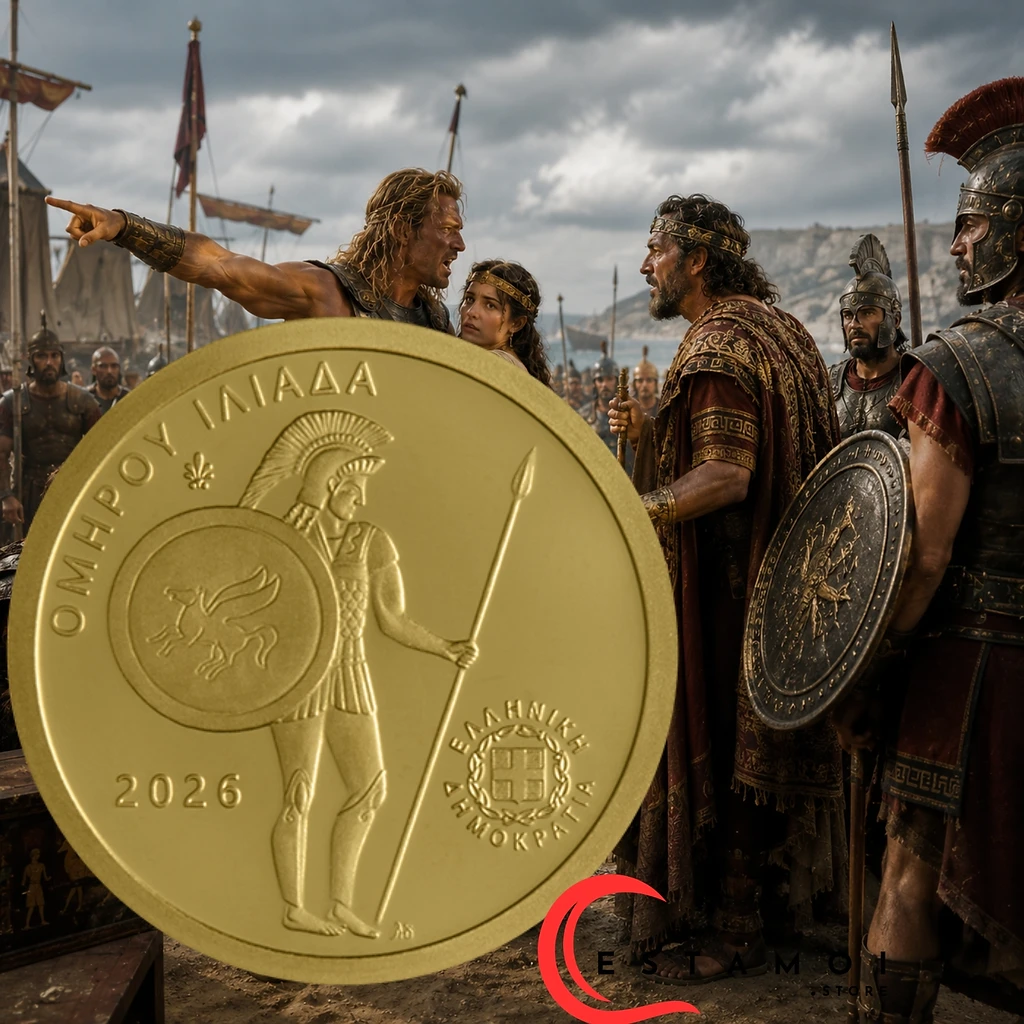 Greece 2026 €100 Greece, 2026, €100 Gold Proof Coin, Achilles: The Seizure of Briseis, Presale!