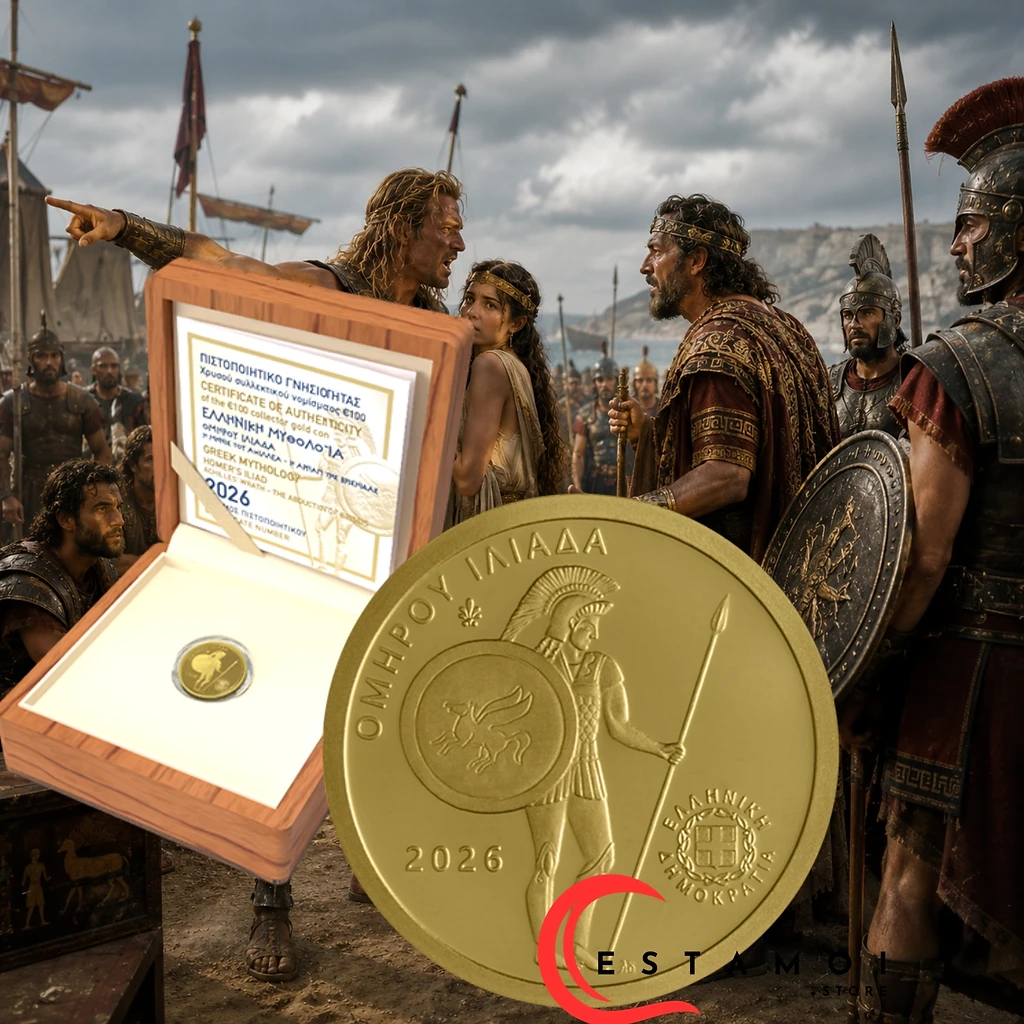 Greece 2026 €100 Greece, 2026, €100 Gold Proof Coin, Achilles: The Seizure of Briseis, Presale!