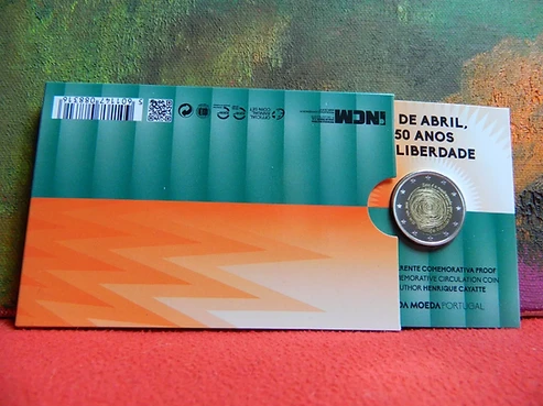 Portugal 2024 €2 Portugal, 2024, 2 Euro Coin, The April of 25TH , Proof ! bimetallic