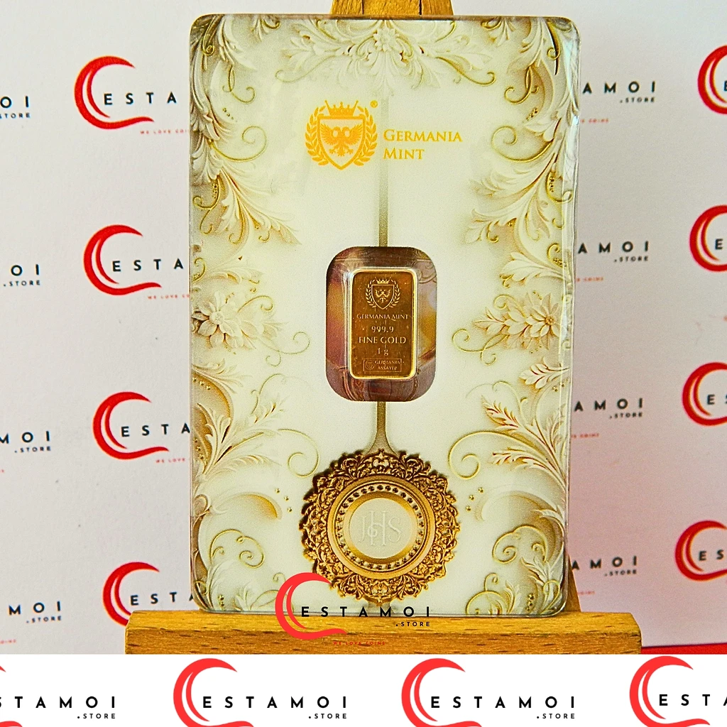 Germania Mint Germania Mint, Gold Bar, 1G, 999.9 Gold, Special Occasion: Babtism